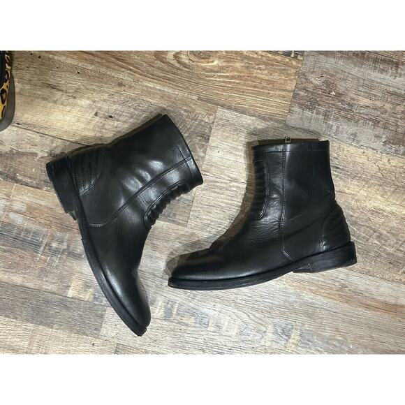 Women’s Surface to Air Designer Archival Luxury Motorcycle Biker Black Boots - Picture 5 of 9